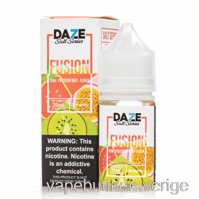 Vape Sverige Kiwi Passionsfrukt Guava - 7 Daze Salter - 30ml 30mg